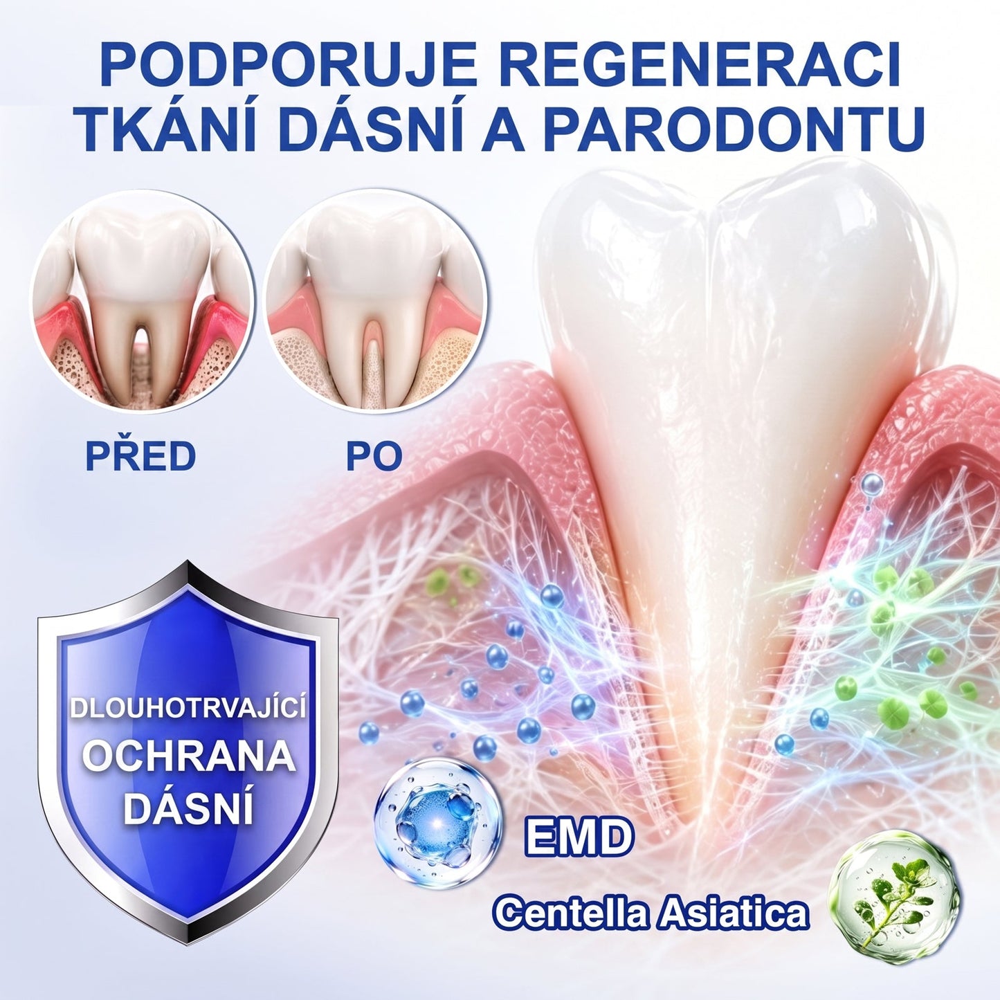 PureShade® 🦷 GumRevive regenerační gel na dásně – pro zdravější dásně a sebevědomější úsměv 👍