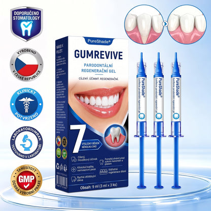 PureShade® 🦷 GumRevive regenerační gel na dásně – pro zdravější dásně a sebevědomější úsměv 👍