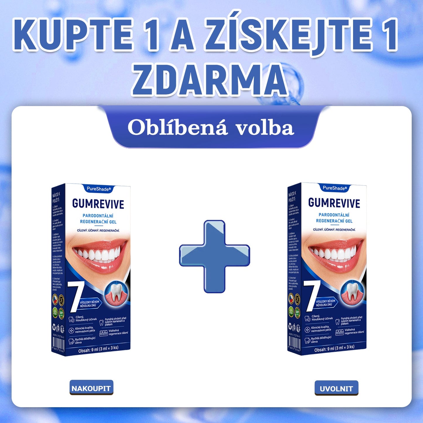 PureShade® 🦷 GumRevive regenerační gel na dásně – pro zdravější dásně a sebevědomější úsměv 👍