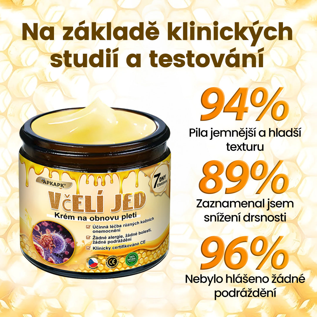 Bezbolestně a účinně odstraňuje různé typy bradavic 👨‍⚕️ APKAPK® krém na obnovu pokožky s včelím jedem pomáhá odstranit běžné, plantární, ploché a nitkovité bradavice, stejně jako papilomy