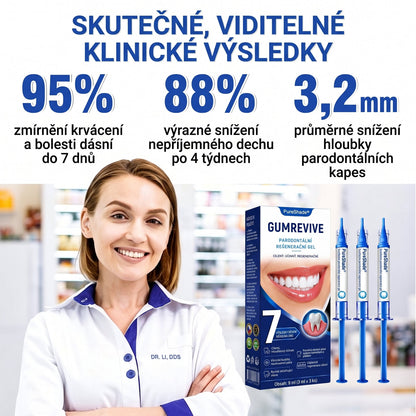 PureShade® 🦷 GumRevive regenerační gel na dásně – pro zdravější dásně a sebevědomější úsměv 👍