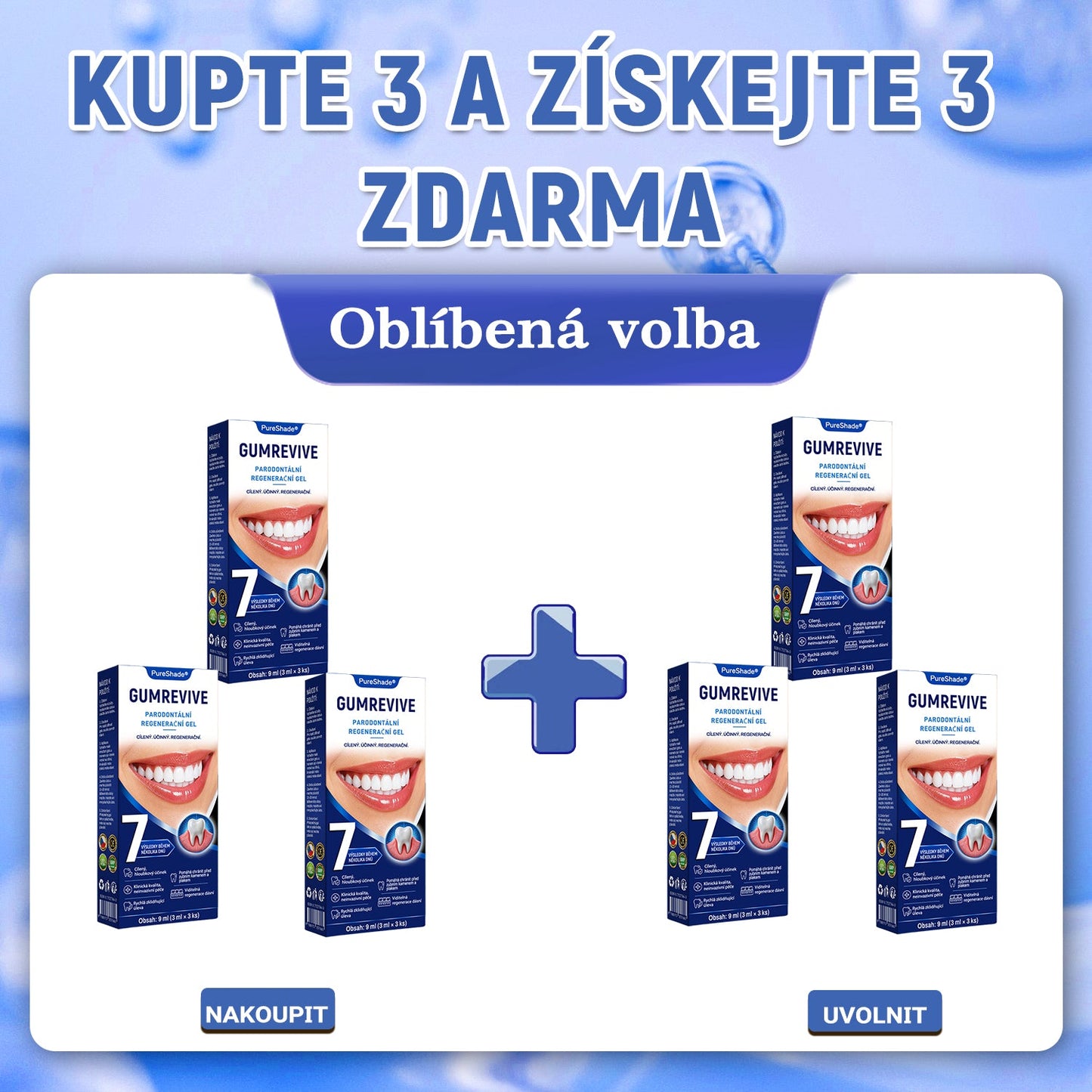 PureShade® 🦷 GumRevive regenerační gel na dásně – pro zdravější dásně a sebevědomější úsměv 👍