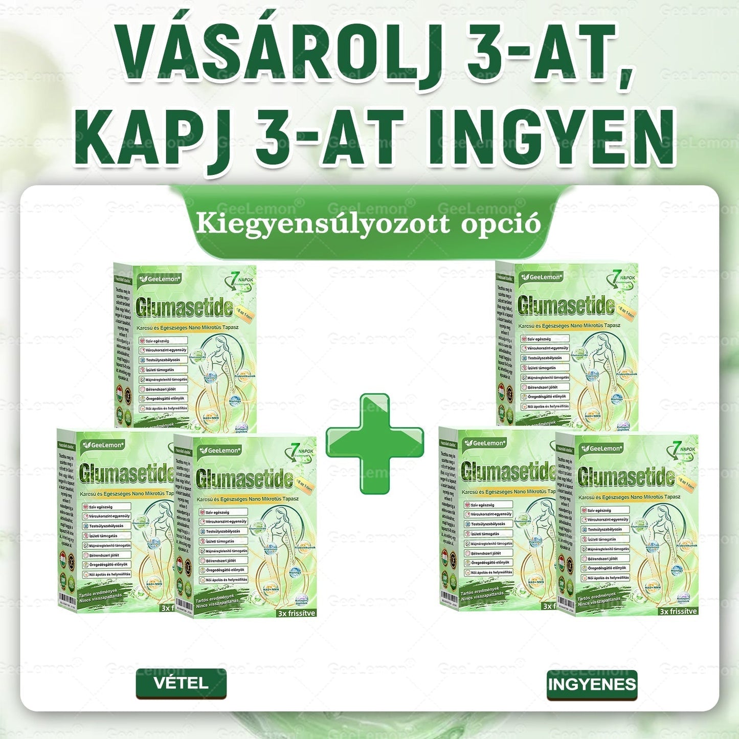 Magyar szakértők által ajánlott · 👩‍⚕️ Hivatalos márkabolt| ✅ 𝐆𝐞𝑒𝐿𝑒𝐦𝐨𝐧® Glumasetide 8 az 1-ben Karcsú és Egészséges Nano Mikrotűs Tapasz 🇭🇺
