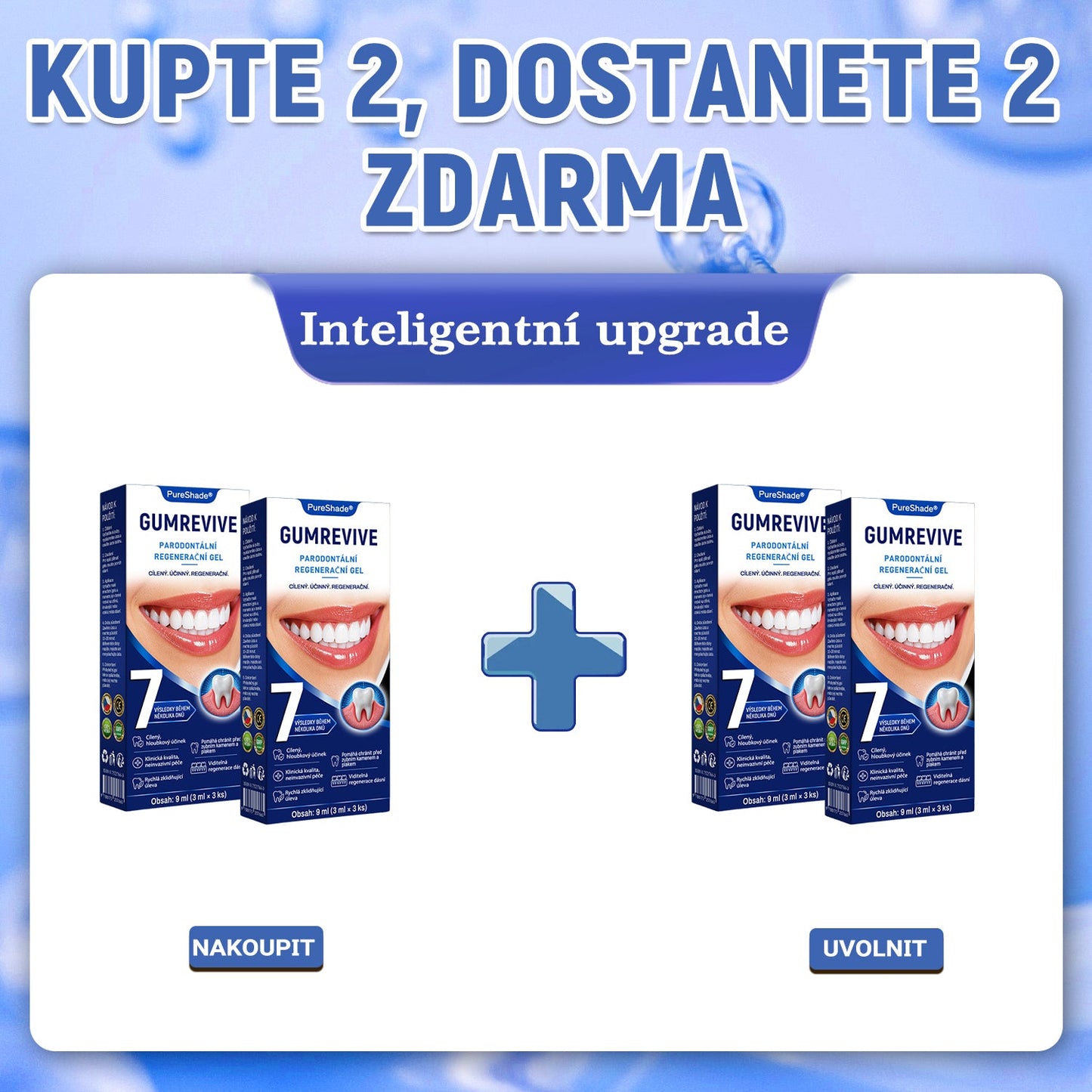 PureShade® 🦷 GumRevive regenerační gel na dásně – pro zdravější dásně a sebevědomější úsměv 👍
